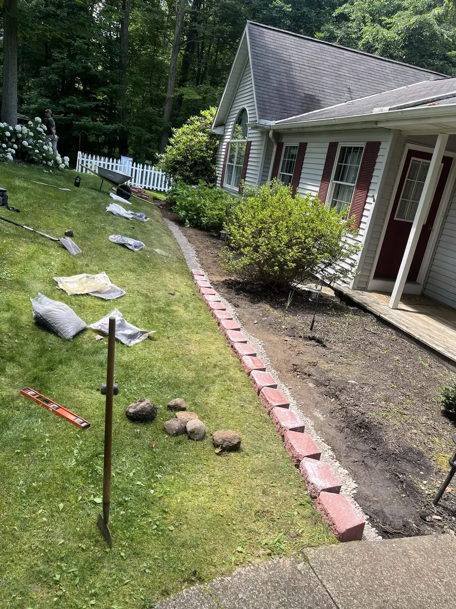 Wide angle of mulched property