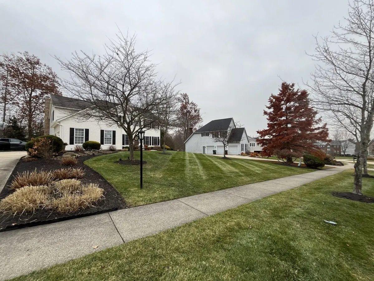 Finished landscaping project in the Chagrin Valley